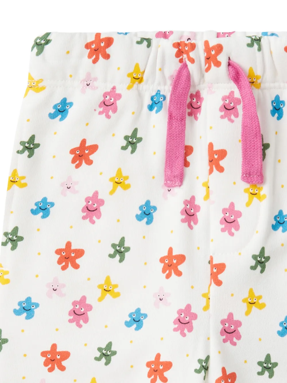 Stella McCartney Kids Trainingsbroek met sterprint Wit