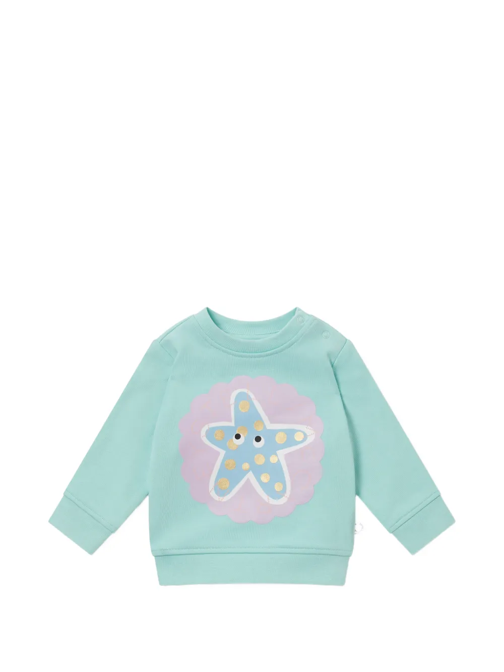Stella McCartney Kids starfish-print sweatshirt - Blu