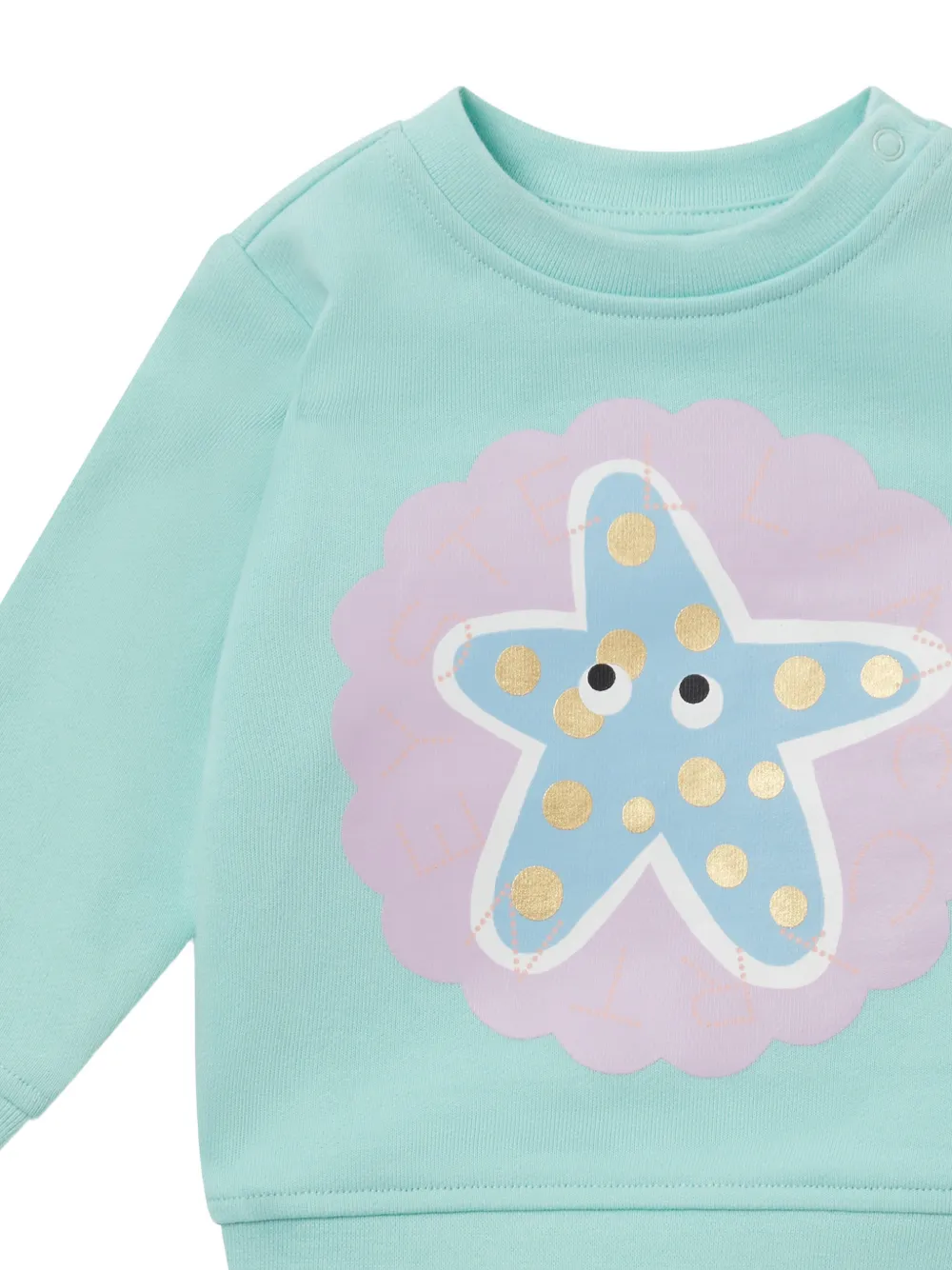 Stella McCartney Kids Sweater met print Blauw