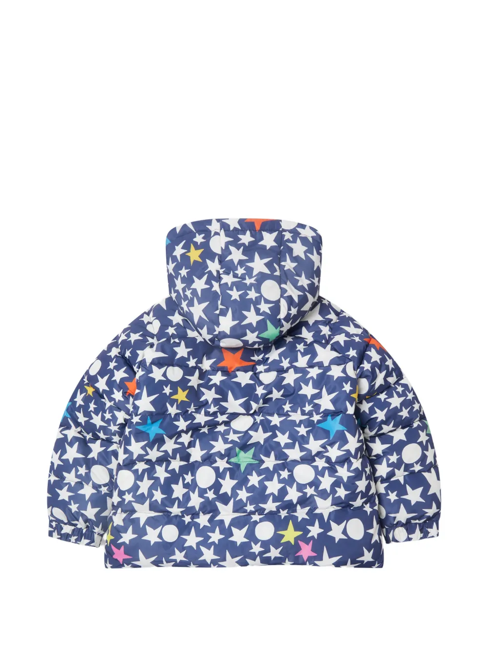 Stella McCartney Kids star-print padded coat Blauw