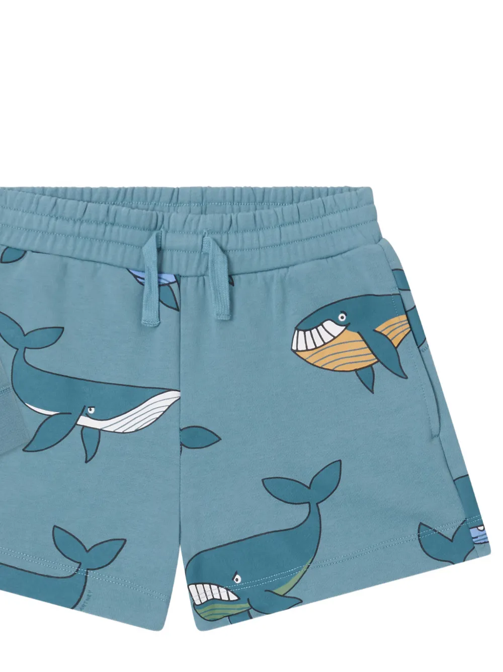Stella McCartney Kids Set met sweater en shorts met walvis-print Blauw