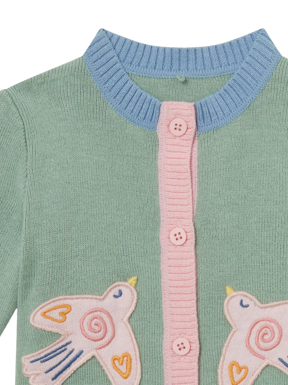 Stella McCartney Kids Vest met vogel-patchwork Groen
