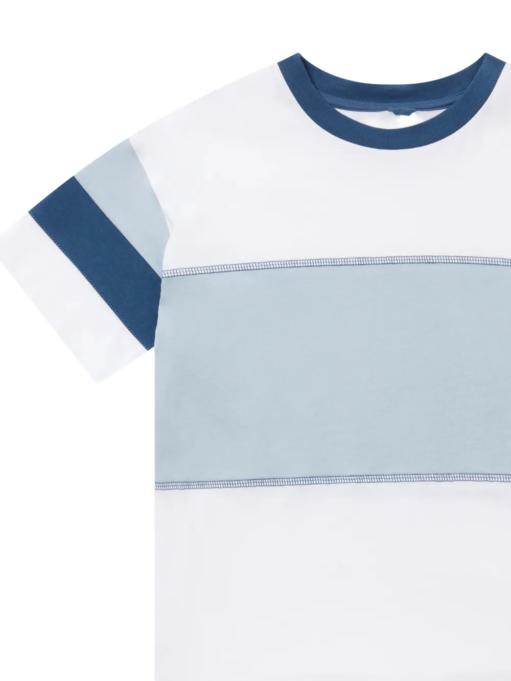 Stella McCartney Kids T-shirt met colourblocking Wit