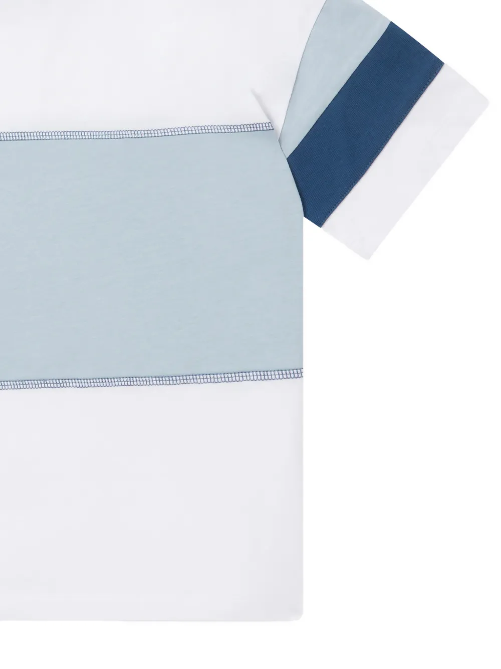 Stella McCartney Kids T-shirt met colourblocking Wit