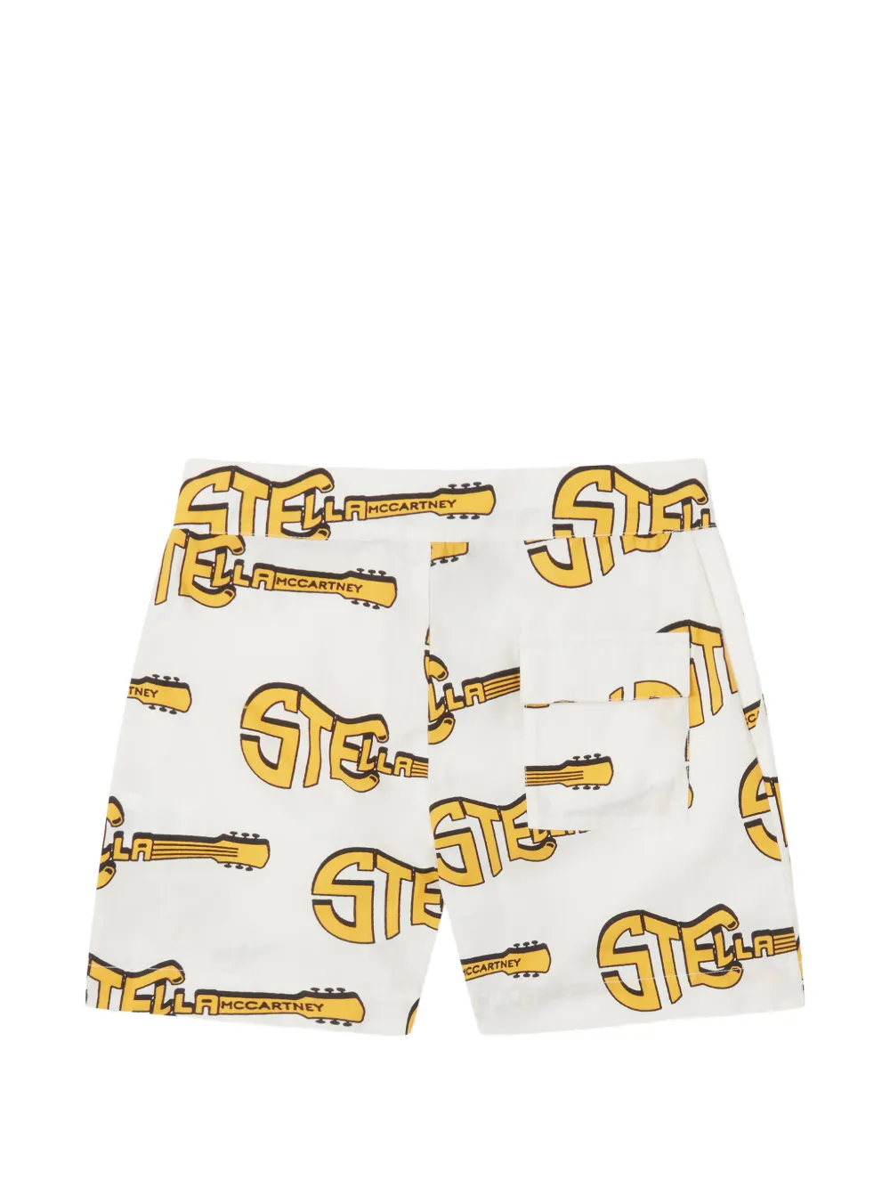 Stella McCartney Kids guitar-print shorts Wit