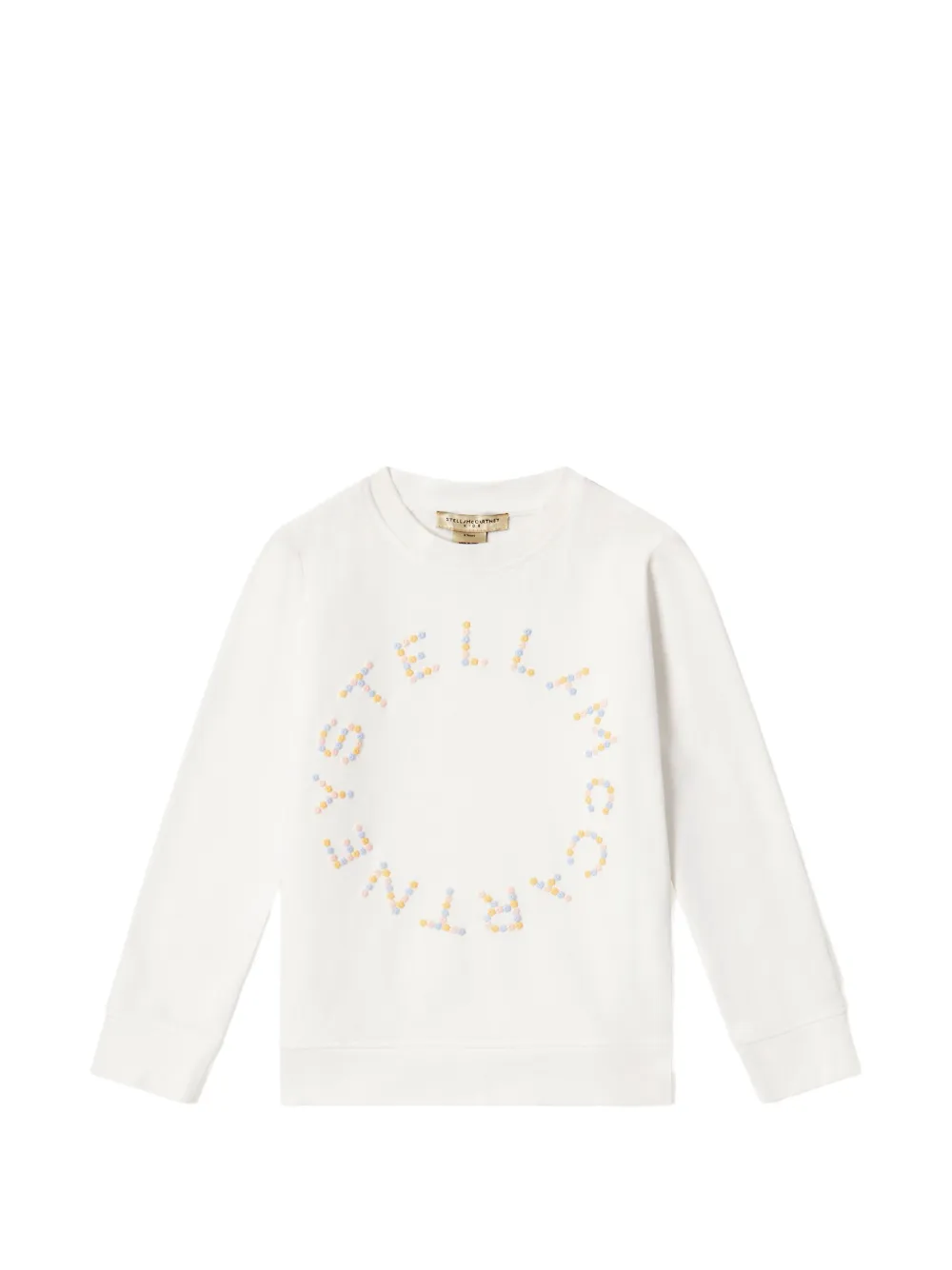 Stella McCartney Kids Trui met geborduurd logo Wit