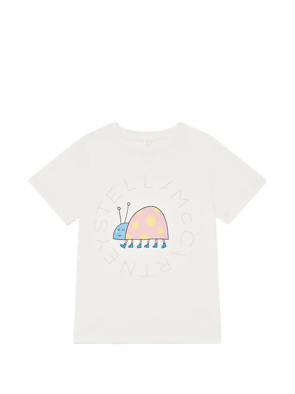 Stella McCartney Kids T-shirt in cotone con stampa grafica - Bianco