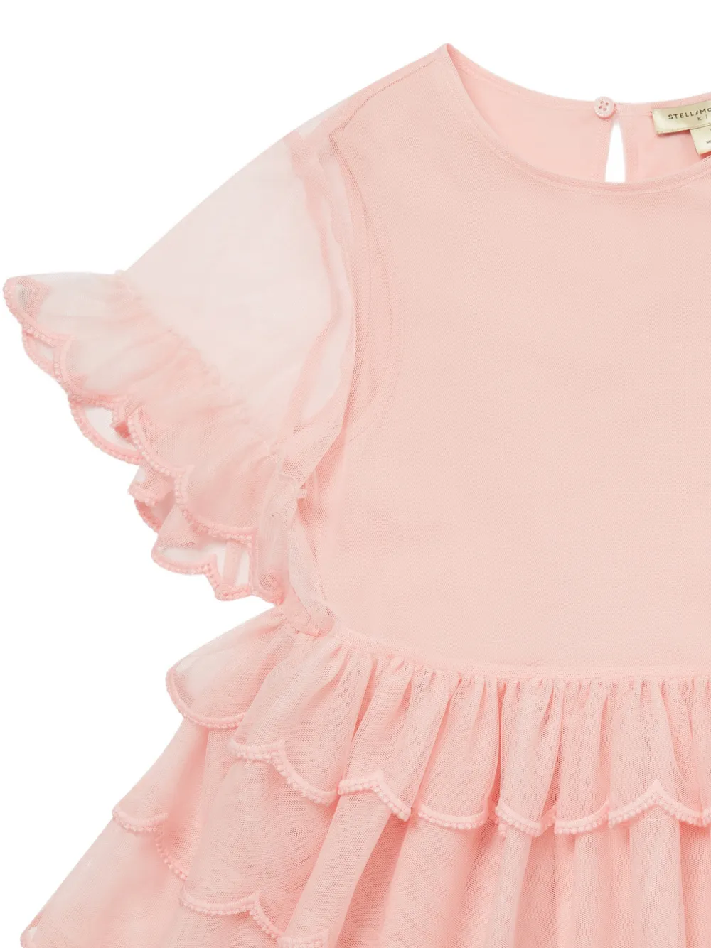Stella McCartney Kids Jurk met ruches Roze