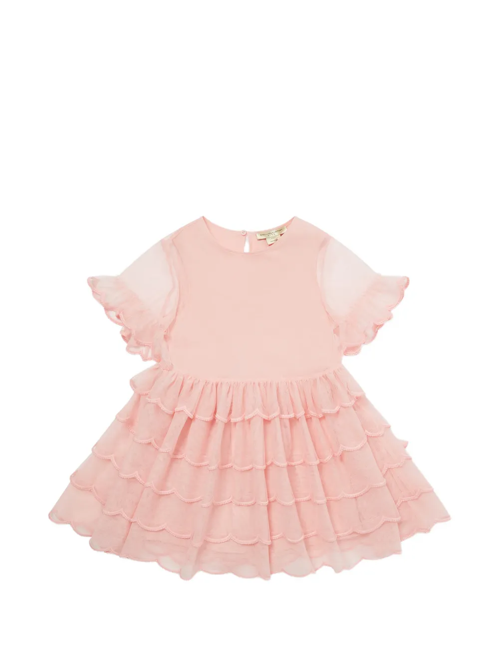 Stella McCartney Kids ruffled tiered dress - Rosa