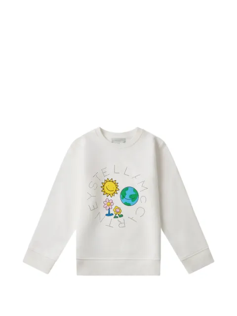 Stella McCartney Kids Earth Friends graphic-print sweatshirt