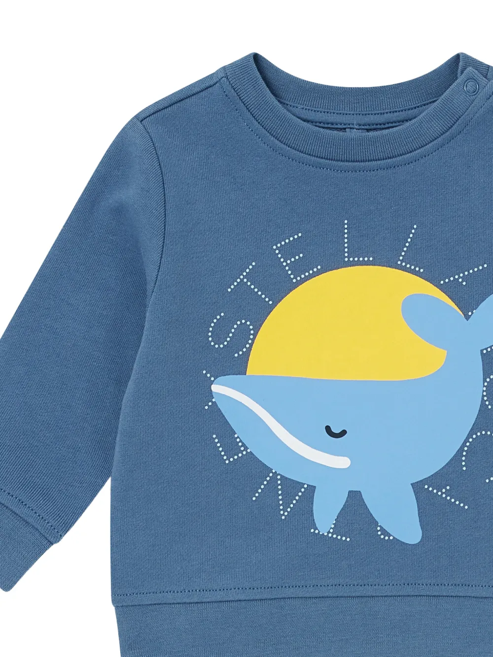 Stella McCartney Kids Whale and Sun top met lange mouwen Blauw