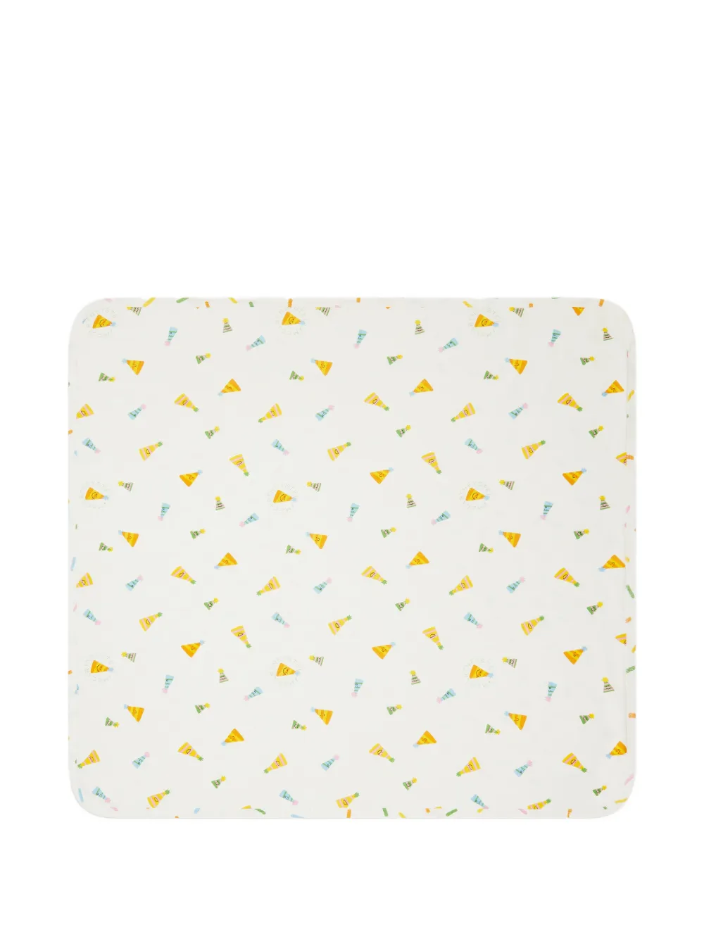 Stella McCartney Kids Vierdelige romperset met feestmuts-print Wit