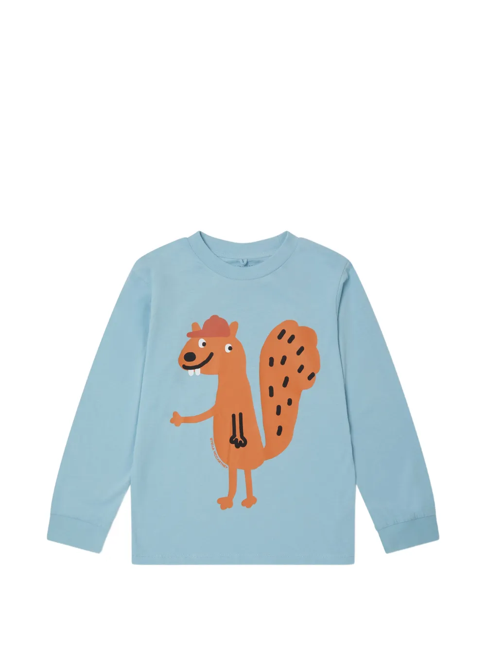 Stella McCartney Kids squirrel-print sweater - Blu