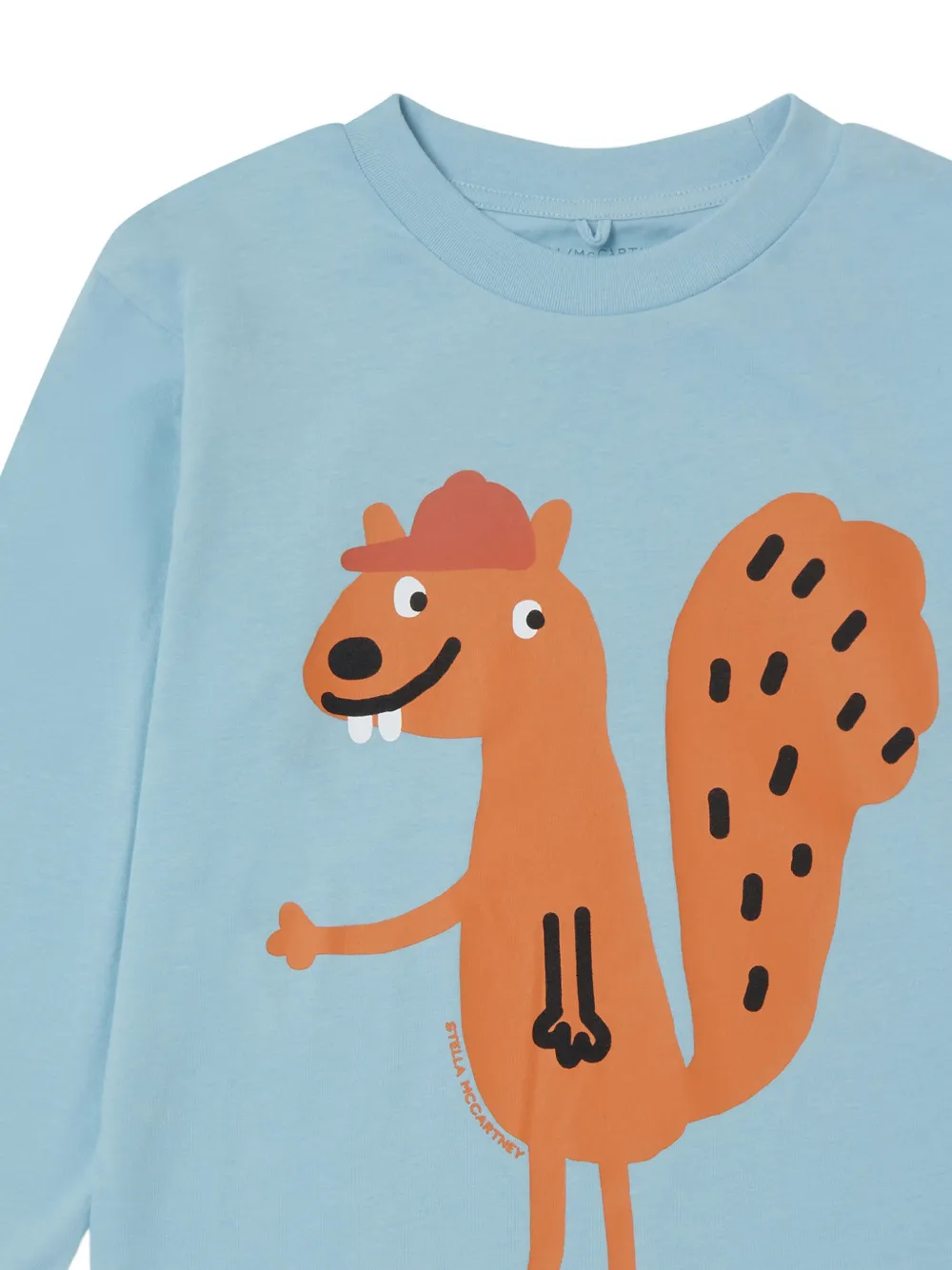 Stella McCartney Kids Trui met eekhoornprint Blauw