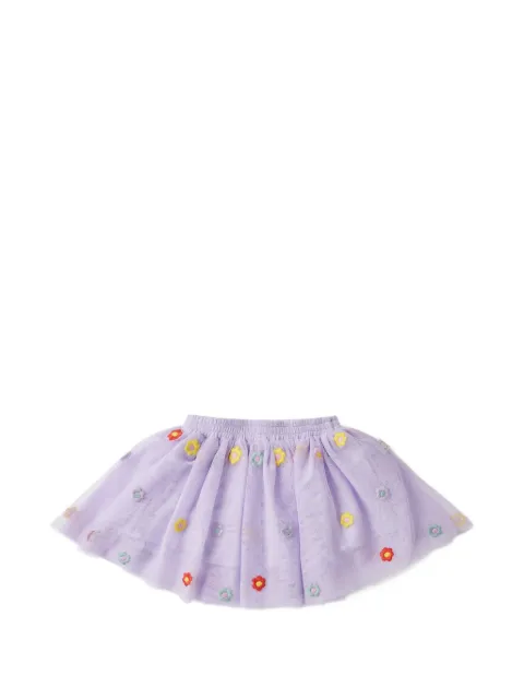 Stella McCartney Kids falda de tul bordada