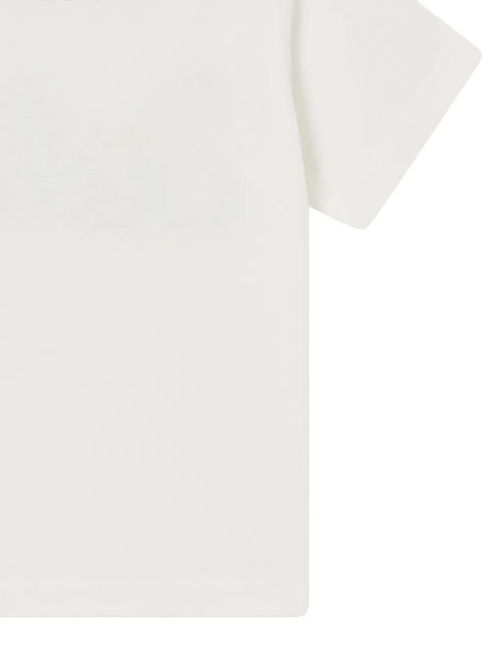 Stella McCartney Kids Katoenen T-shirt met logoprint Beige