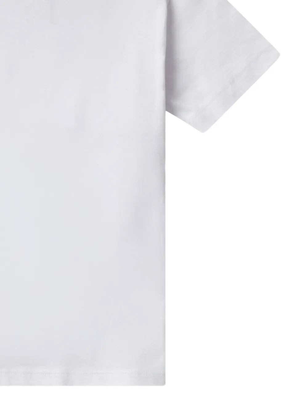 Stella McCartney Kids Katoenen T-shirt met logoprint Wit