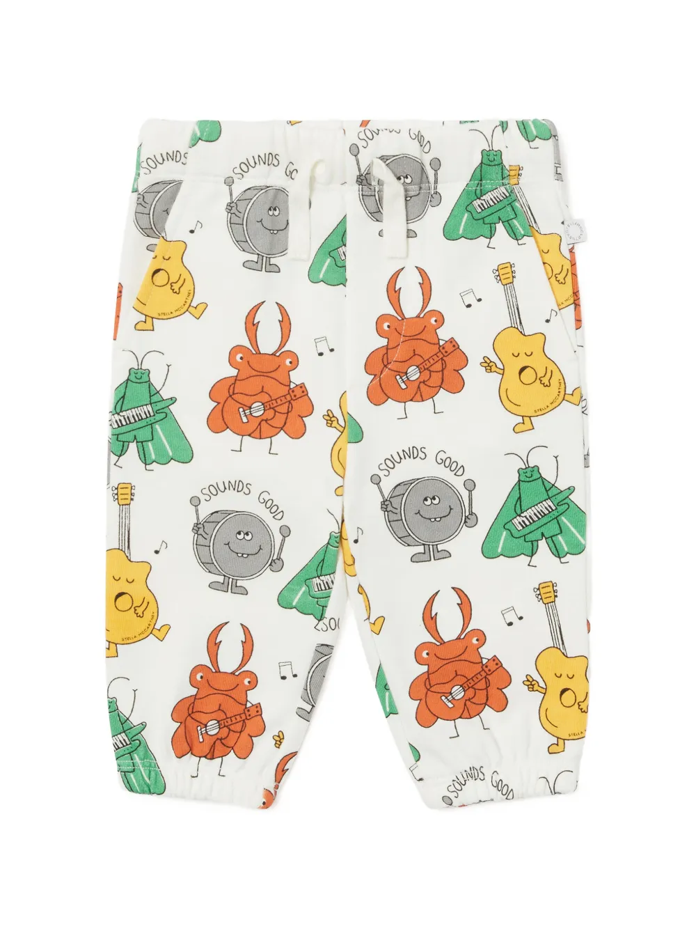 Stella McCartney Kids graphic-print track pants - Bianco