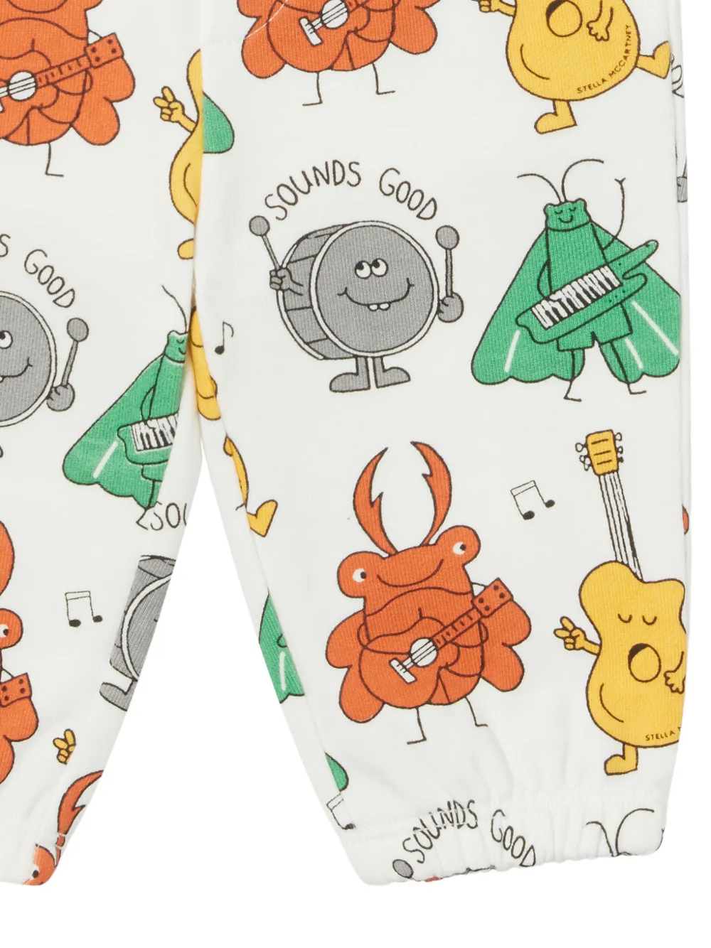 Stella McCartney Kids Trainingsbroek met grafische print Wit