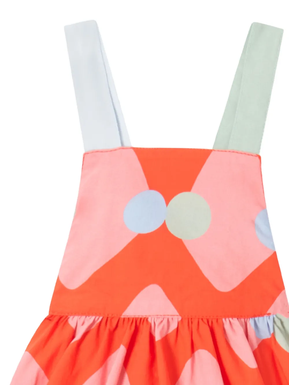 Stella McCartney Kids Set met jurk en bloomer met geometrische print Oranje