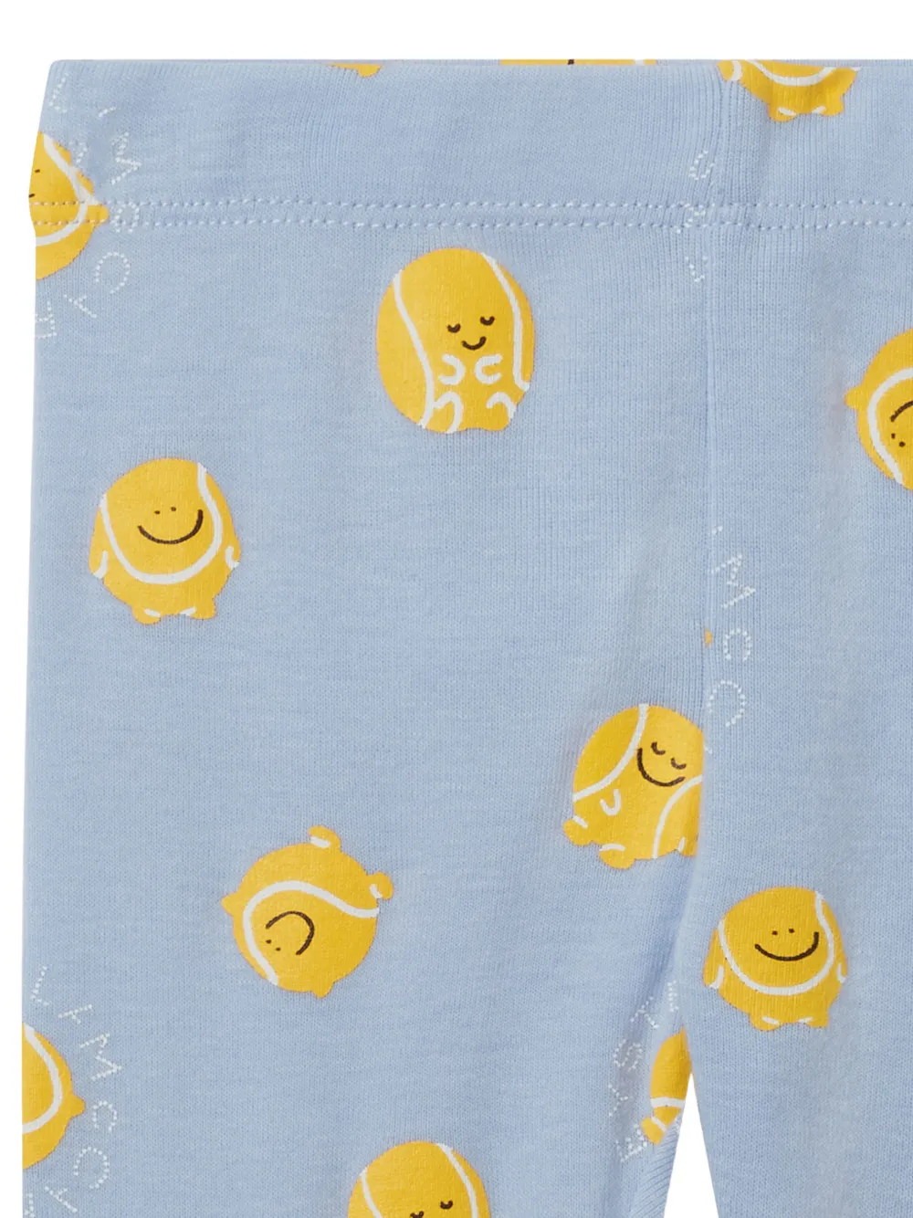 Stella McCartney Kids Katoenen broek met tennis-print Blauw