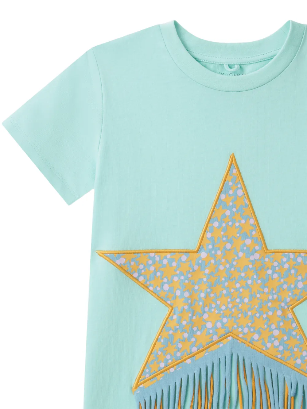 Stella McCartney Kids Jurk met sterrenprint Blauw