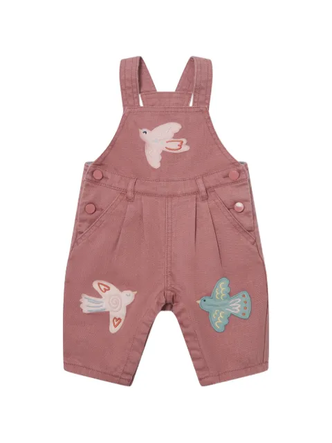 Stella McCartney Kids bird-patchwork dungarees