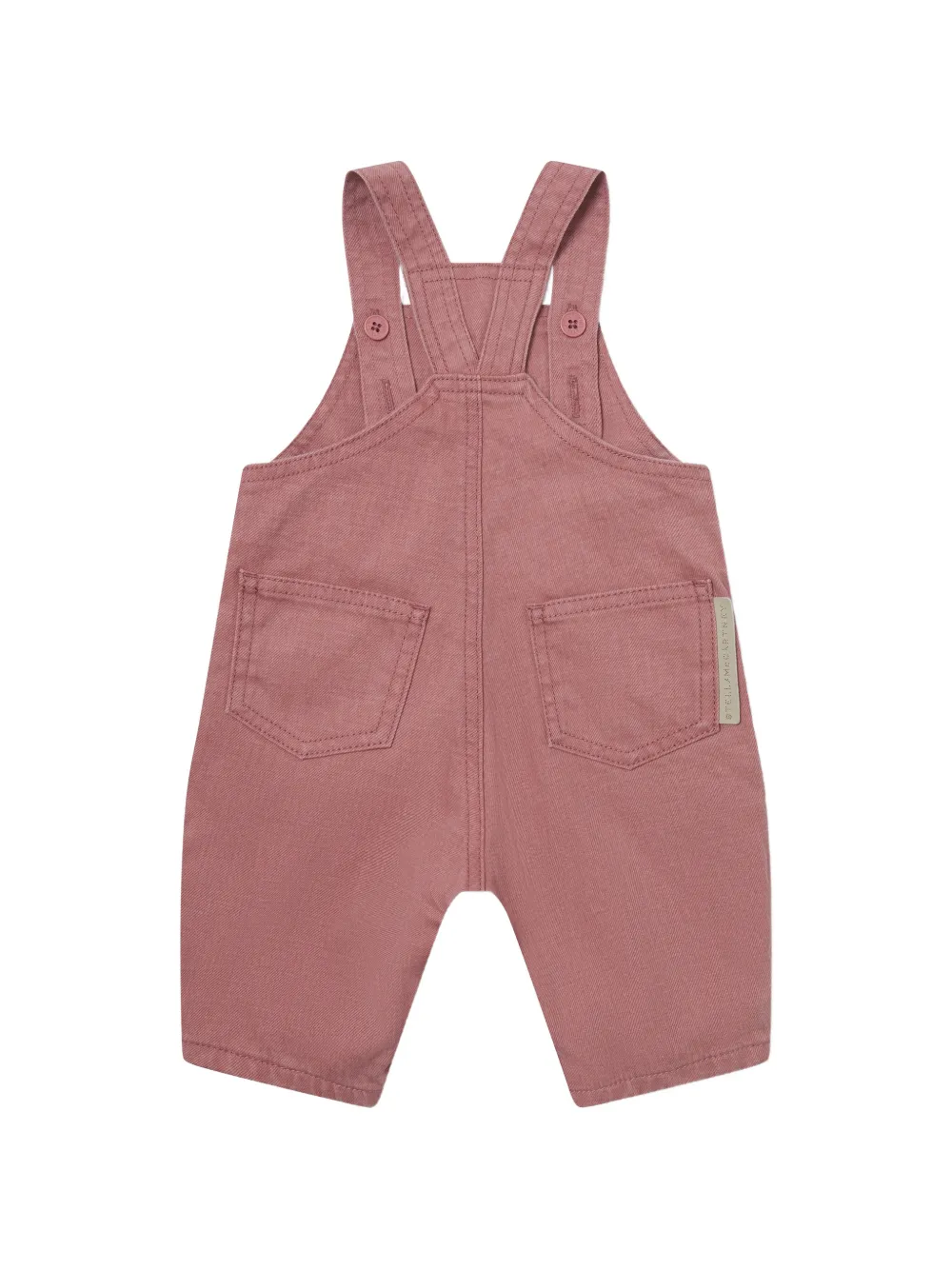 Stella McCartney Kids Tuinbroek met vogel-patchwork Roze