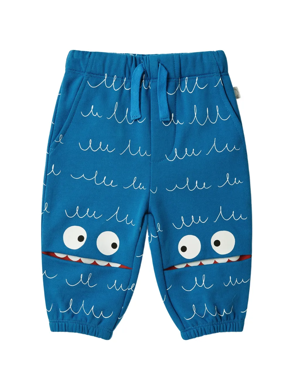 Stella McCartney Kids monster-print track pants - Blu