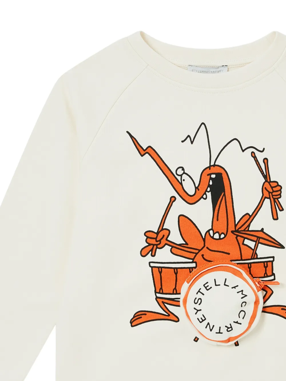 Stella McCartney Kids Sweater met grafische print Beige