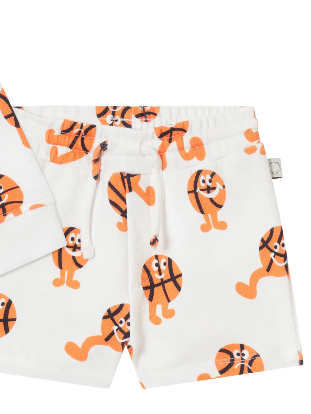 Stella McCartney Kids Trainingspak met basketbal-print Wit