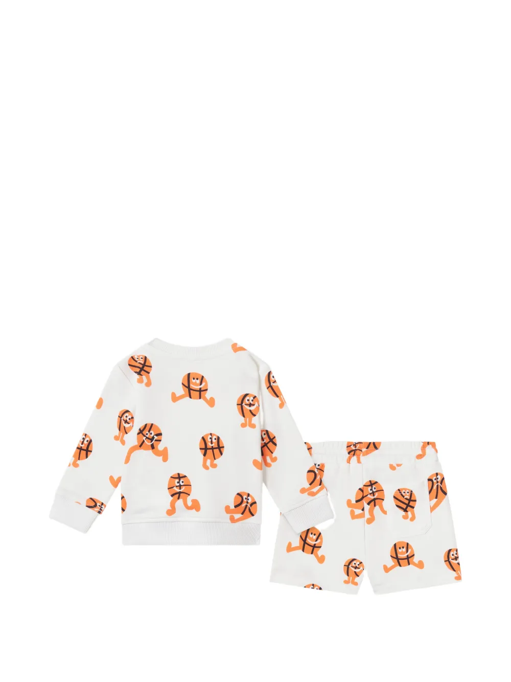 Stella McCartney Kids Trainingspak met basketbal-print Wit