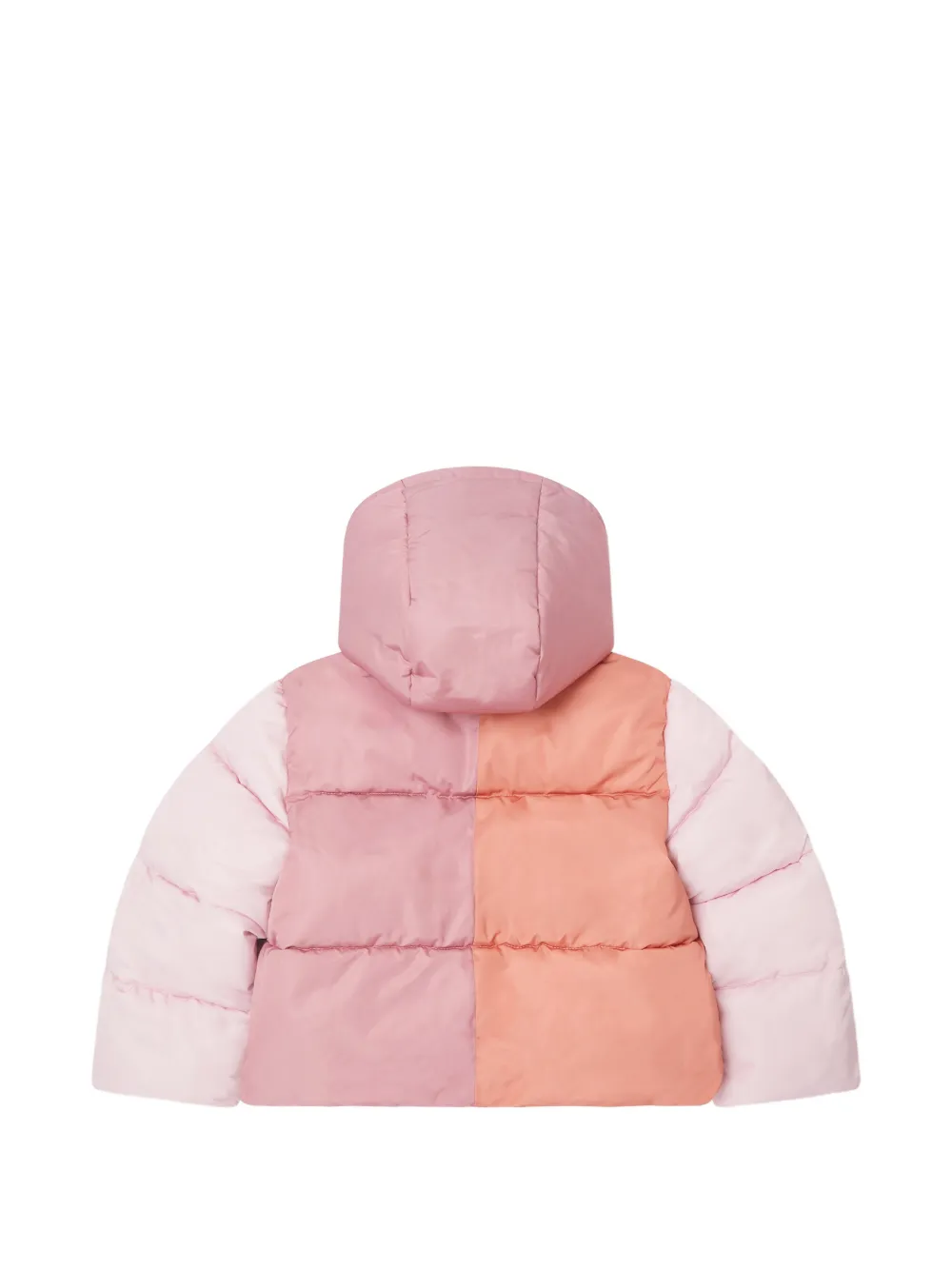 Stella McCartney Kids Donsjas met colourblocking en capuchon Roze