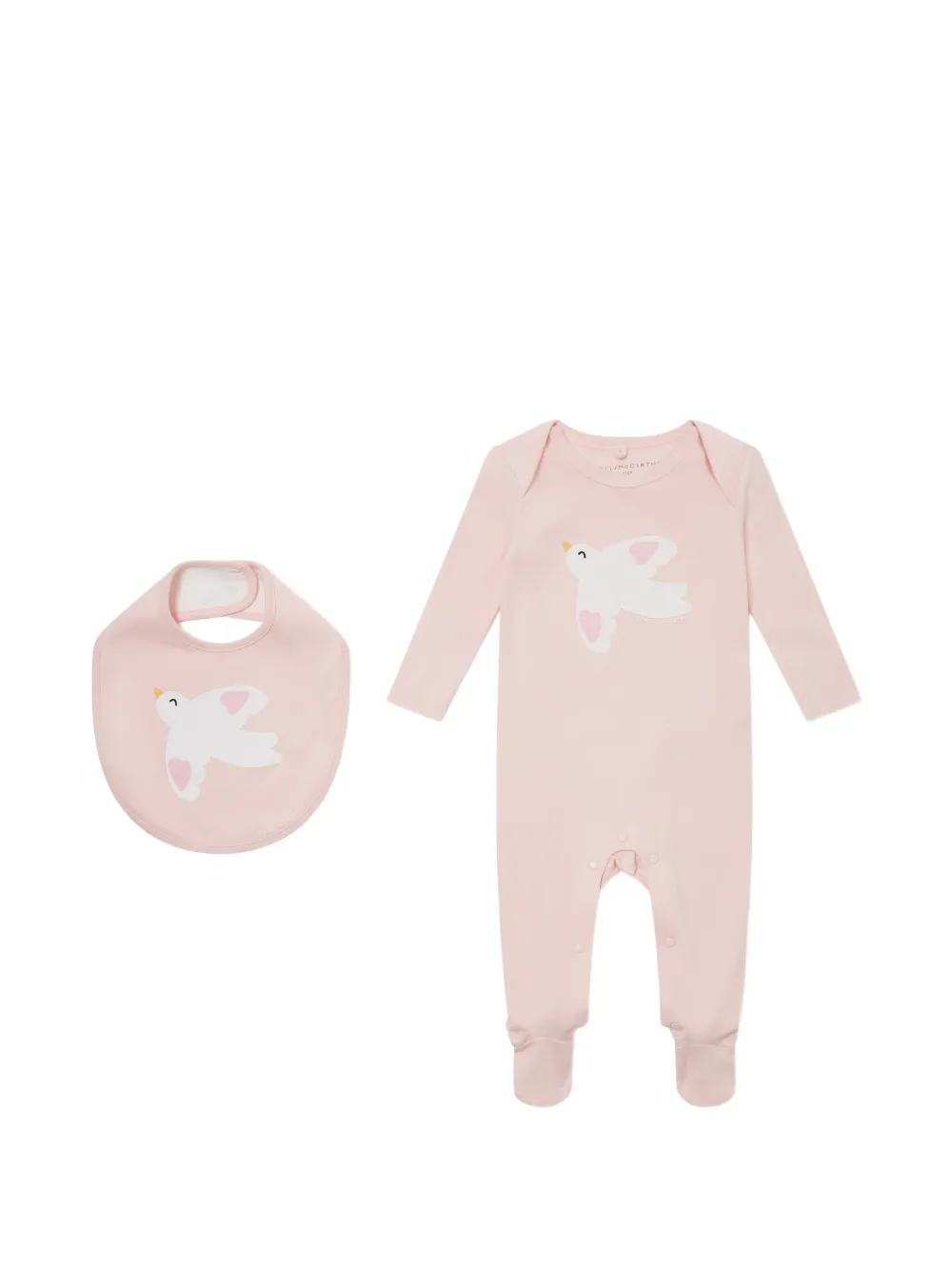 Stella McCartney Kids dove-print babygrow set - Rosa