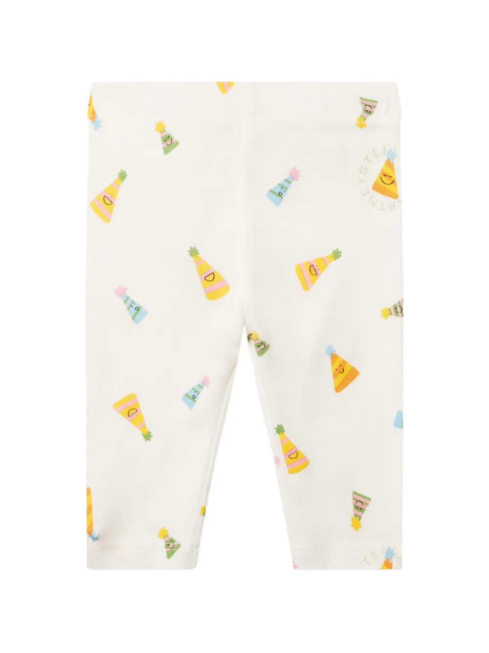 Stella McCartney Kids party-hat print trousers - Bianco