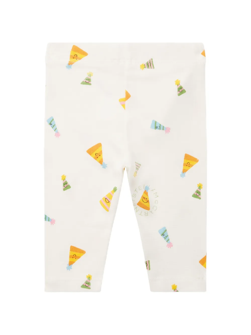 Stella McCartney Kids Broek met feestmuts-print Wit