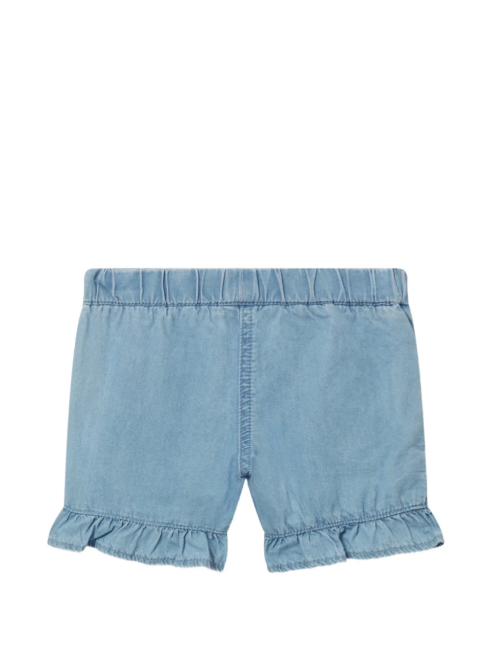 Stella McCartney Kids ladybird-embroidered ruffled shorts - Blu
