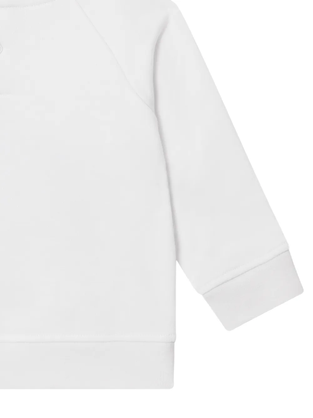 Stella McCartney Kids whale-motif cotton sweatshirt Wit