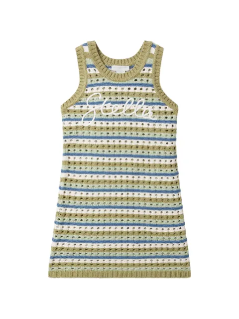 Stella McCartney Kids open-knit striped dress