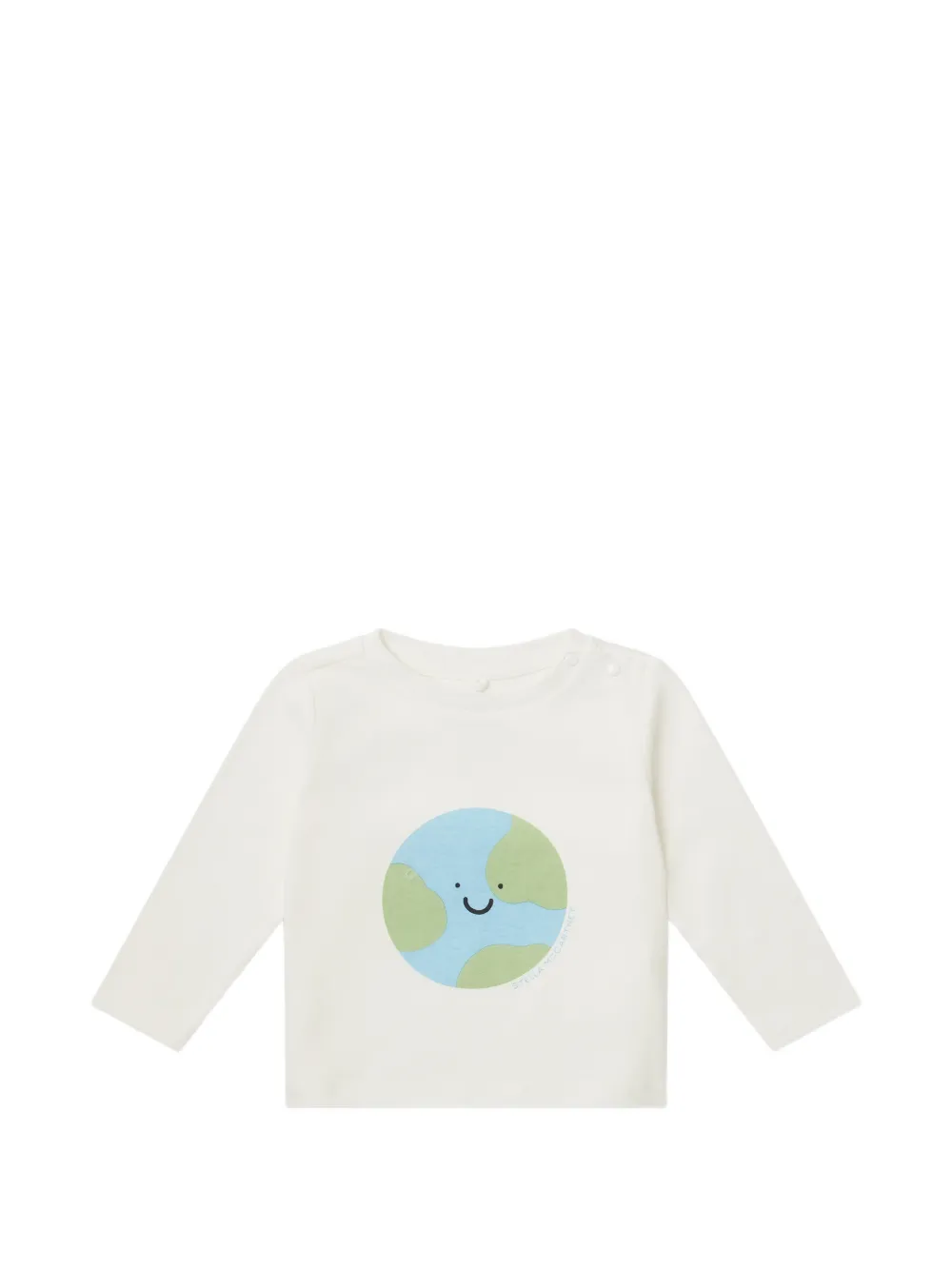 Stella McCartney Kids graphic-print long-sleeve T-shirt - Toni neutri