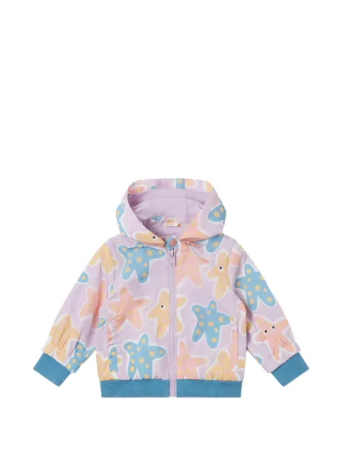 Stella McCartney Kids starfish-print hooded jacket