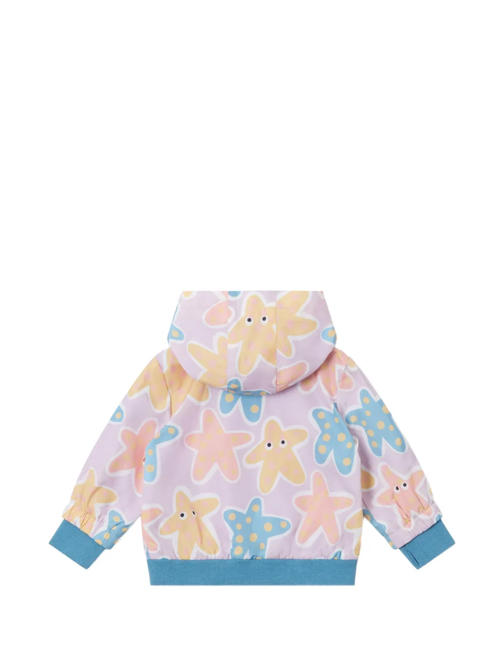 Stella McCartney Kids Jack met zeester-print en capuchon Paars