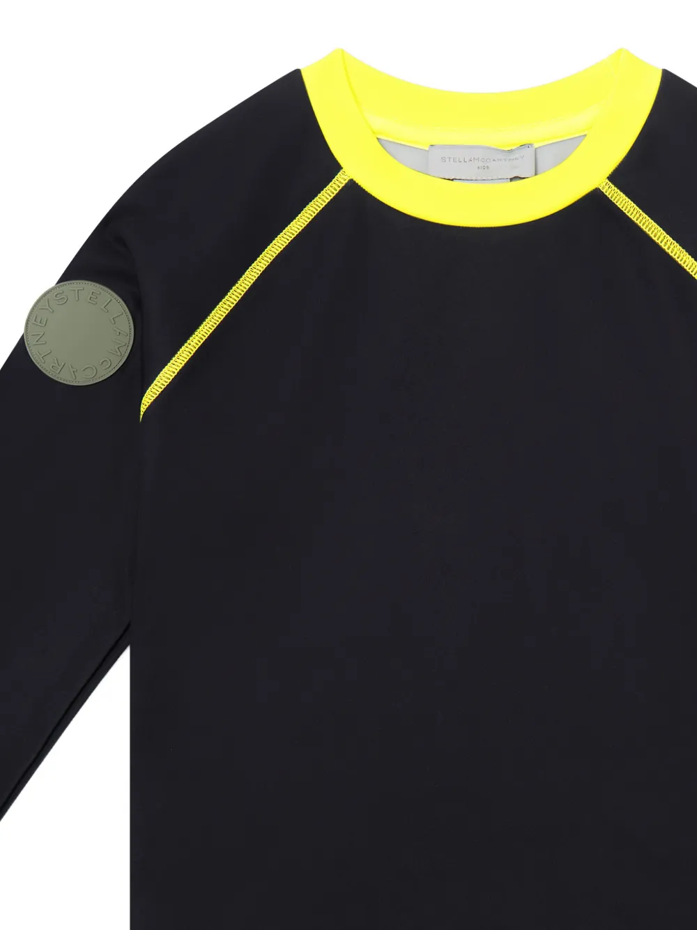Stella McCartney Kids Pyjama top met raglan mouwen en logopatch Zwart
