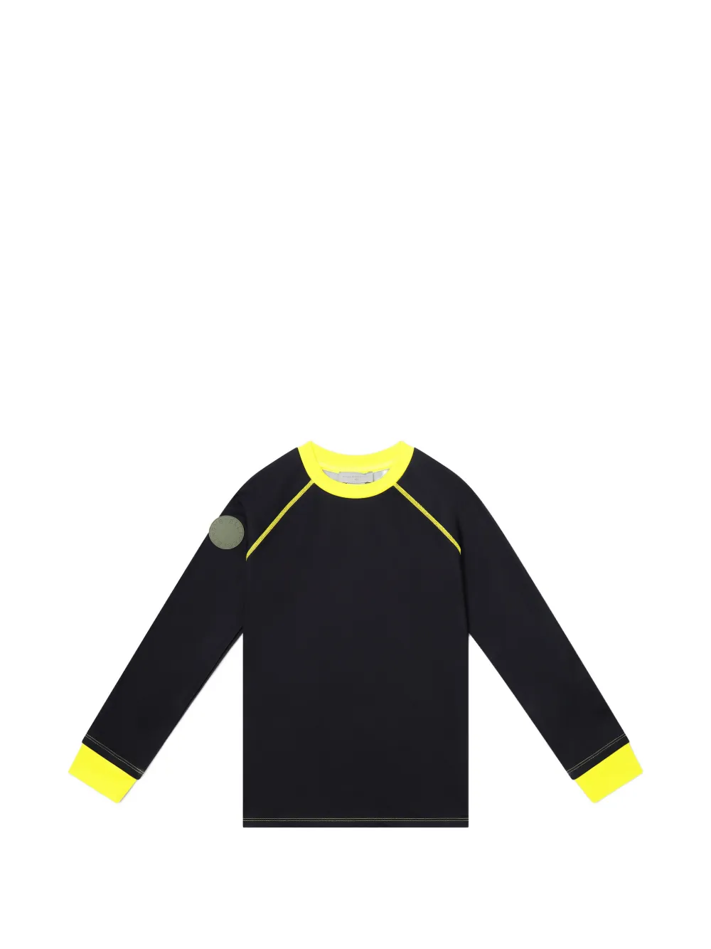 Stella McCartney Kids logo-patch raglan-sleeve pajamas top - Nero