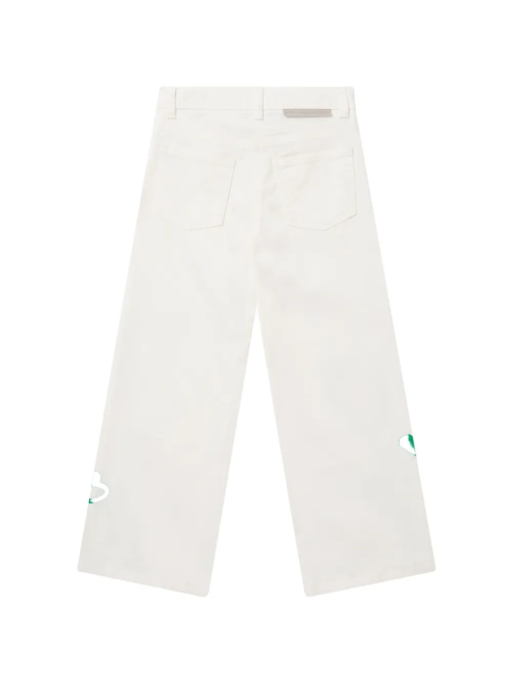 Stella McCartney Kids Broek met tulpen-print Wit