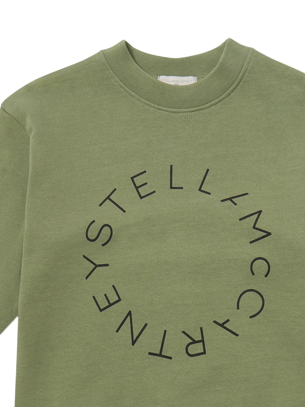 Stella McCartney Kids Sweater met logoprint Groen