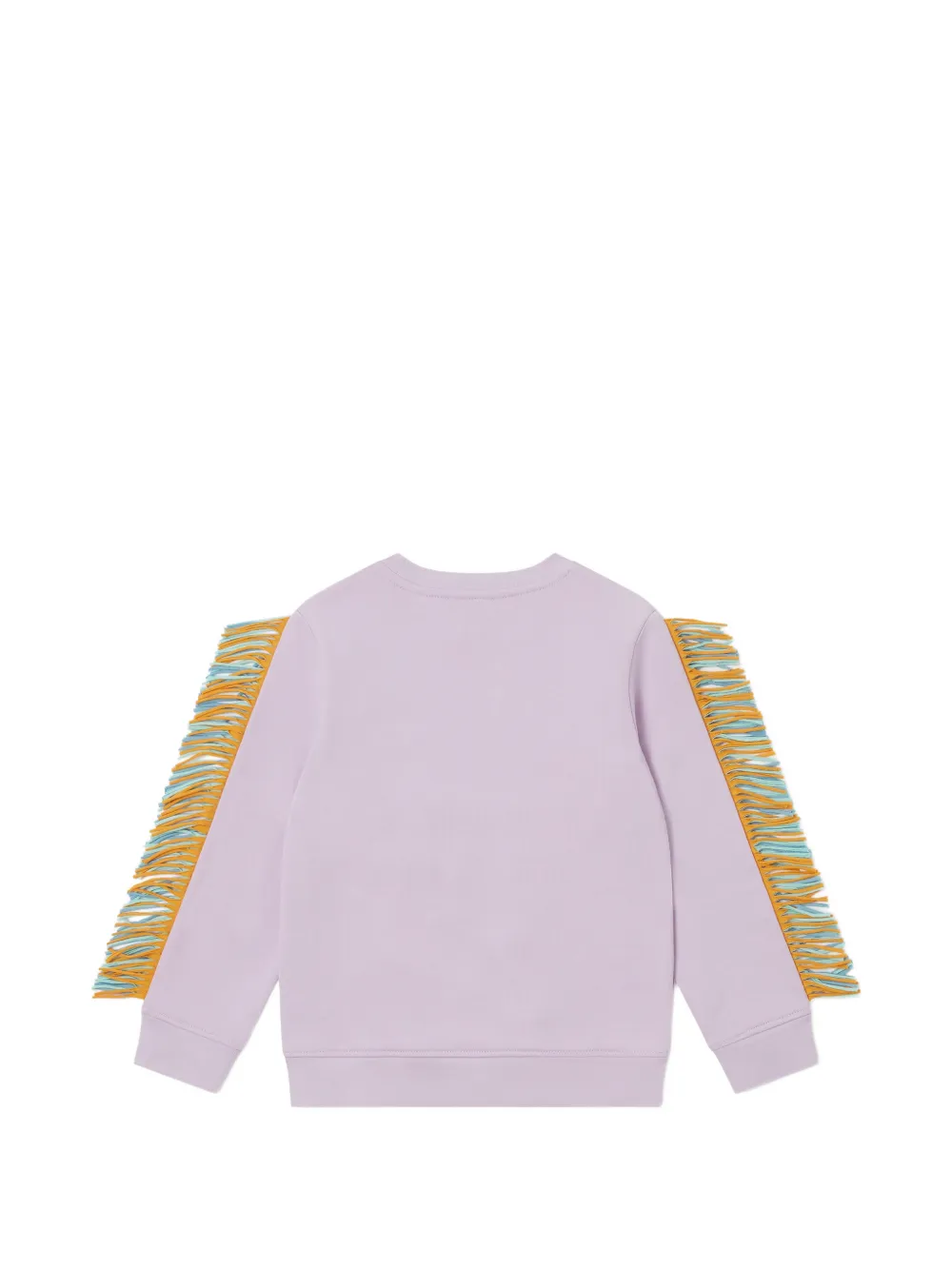 Stella McCartney Kids Sweater met ster-patch en franje Paars