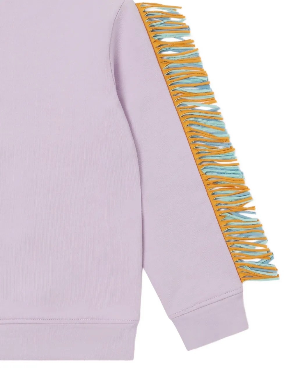 Stella McCartney Kids Sweater met ster-patch en franje Paars