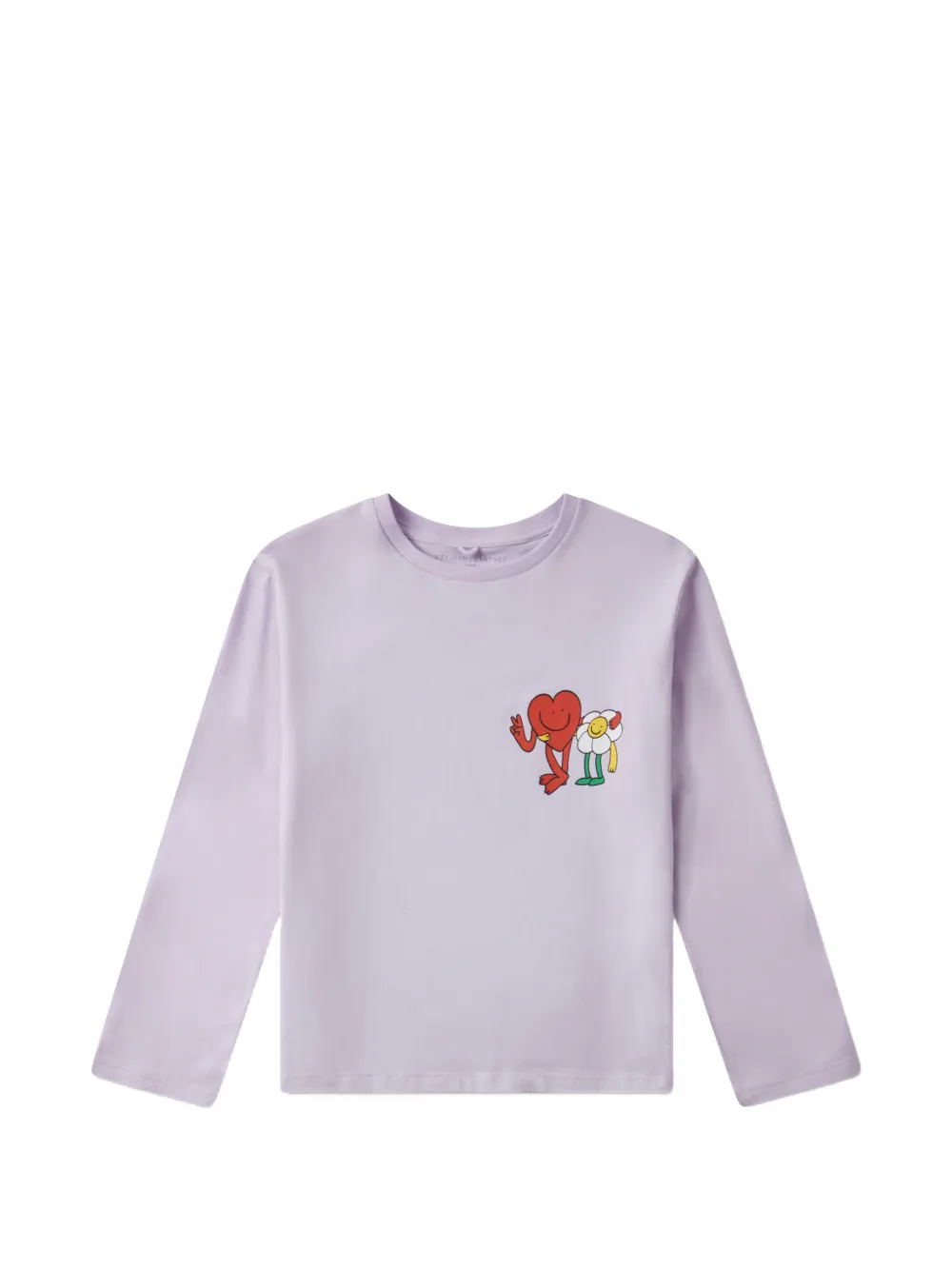 Stella McCartney Kids graphic-print long-sleeve T-shirt - Viola