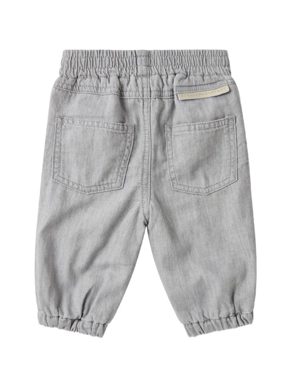 Stella McCartney Kids squirrel-print elasticated jeans Grijs